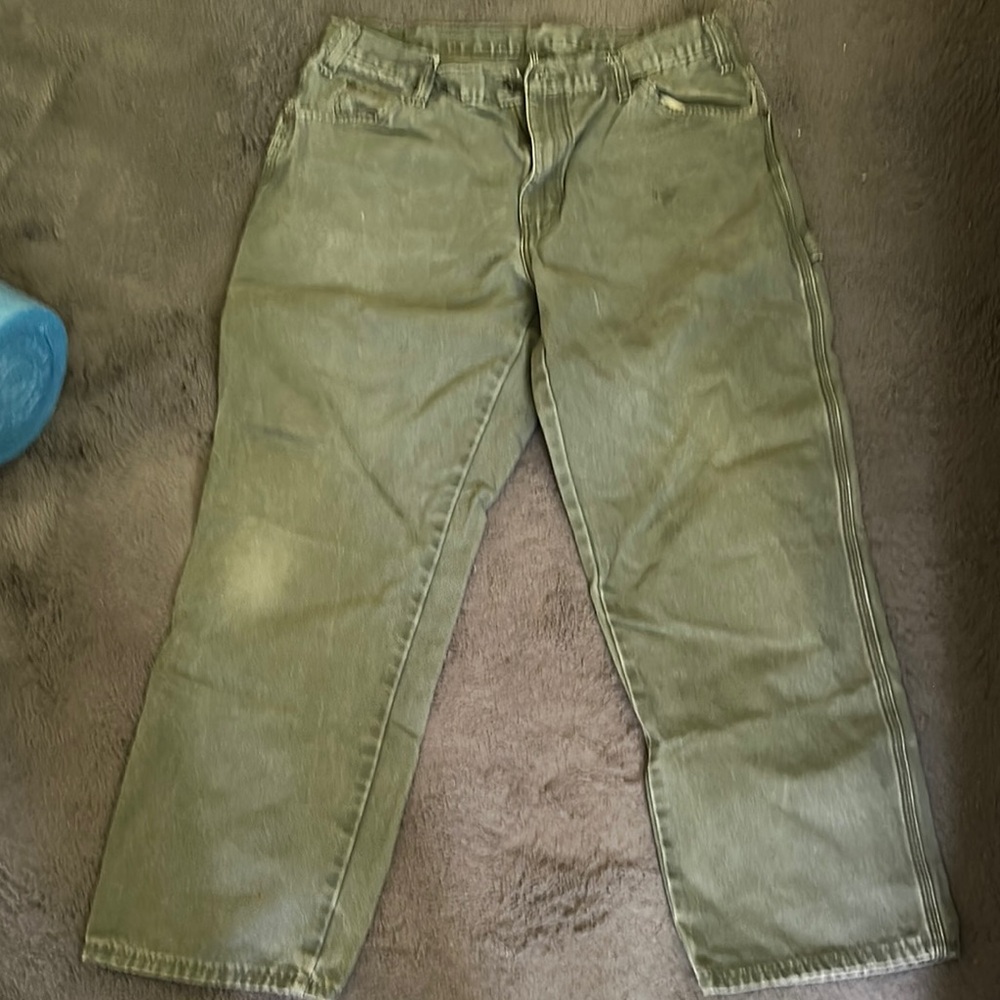 Dickies Olive Green Casual Pants 36x30 relaxed fit
